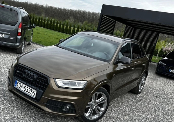 Audi Q3 cena 82900 przebieg: 184000, rok produkcji 2014 z Połaniec małe 497